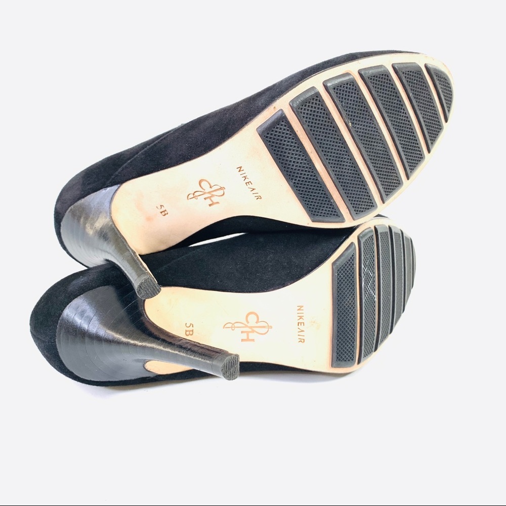 Cole Haan Nike Air Heels Suede Black Size 5B - Picture 6 of 6